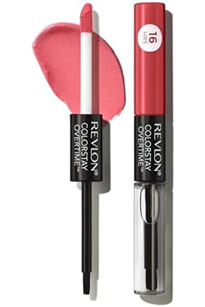 Revlon Colorstay Overtime Lipcolor, Dual Ended Longwearing Liquid Lipstick With Clear Lip Gloss, Con