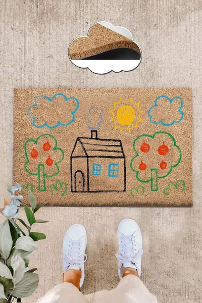 Heza Home Coco Medore 40x60 Cm Kıl Paspas, Iç Ve Dış Kapı Paspası