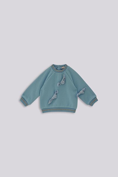 GB Baby BG Store Kız Bebek Mavi Sweatshirt