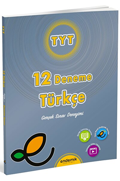 Endemik Yayınları Endemik 2026 Tyt Türkçe 12 Li Deneme Sınavı