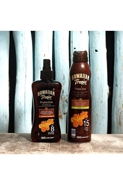 Hawaiian Tropic Spf8 Protective Dry Spray Oil