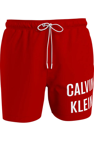 Calvin Klein MEDIUM DRAWSTRING Erkek Kırmızı Deniz Şortu