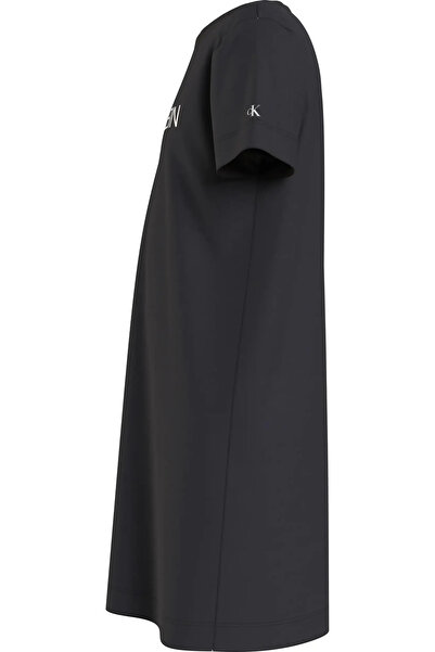 Calvin Klein INST LOGO T-SHIRT DR Kadın Siyah Elbise