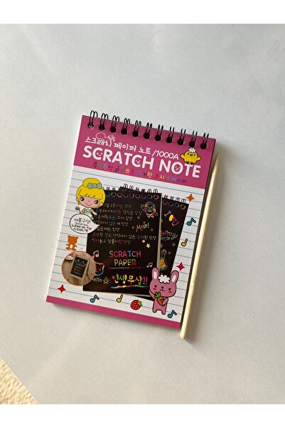 badescraft Magic Black Notebook- Rainbow Notebook- Scratch Notebook Spiral A6 Size 10 Pages 1 Piece