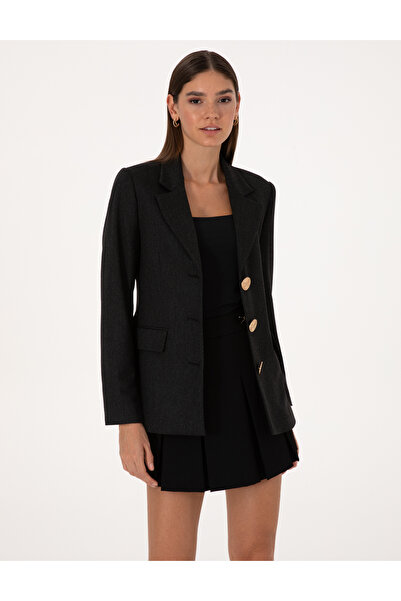 Pierre Cardin Black Slim Fit Jacket 50312943-Vr046