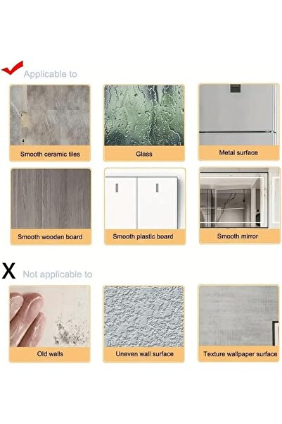 Slasa Reflective Silver Acrylic Wall Stickers - Coffee Cup Designs, 17 × 12.5 cm by