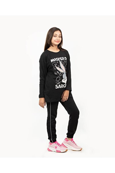 Finelook Girl's Looney Tunes Long Sleeve T-shirt & Bottom Set