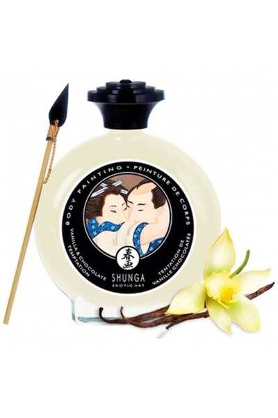 Shunga Vopsea corporală comestibilă ciocolată-vanilie 100ml