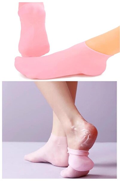 Bunyon Silikon Ayak Bakım Çorabı Ayak Nemlendirici Maske Topuk Çatlağı Çatlak Önleyici Ölü Deri Atıcı Çorap