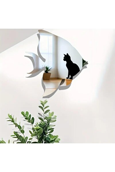 Slasa Acrylic Mirror Wall Sticker in Fish Shape by - Mediterranean Decorative Design