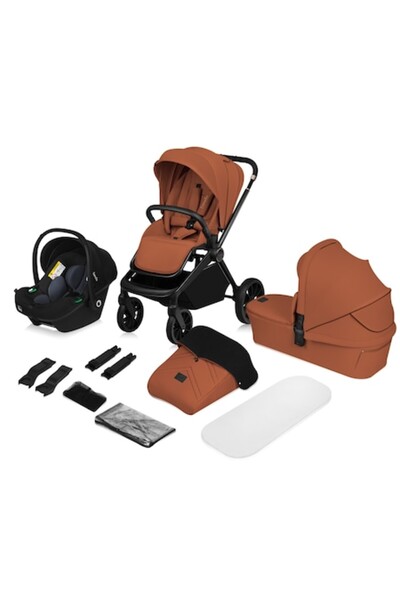 Lionelo 3 in 1 Mika Plus Car Seat, Gondola and Stroller up to 22 kg