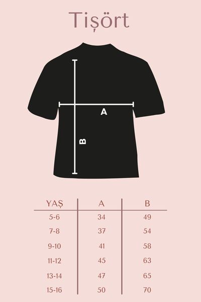 FYK COLLECTİON Zero Yaka Power Printed Girls' Basic Top-Bottom Set