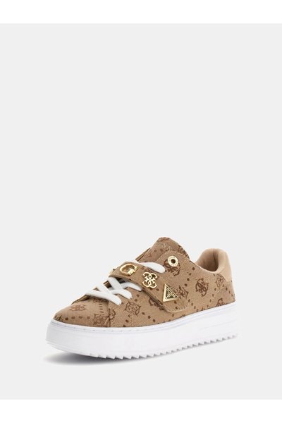 Guess Drift2 Kadın Kahverengi Sneaker FLTDR2FAL12-MILK