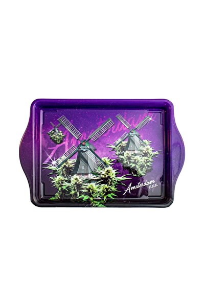 Amsterdam Metal tray, XXX with windmills