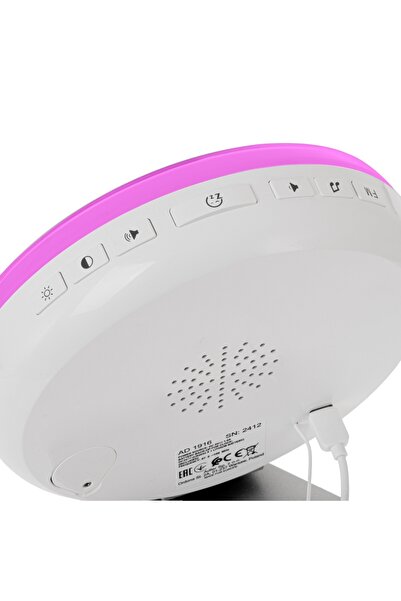 adler AD1916 sunrise/sunset simulation alarm clock, FM radio, nature sounds, 6 colors