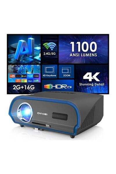 Pxodyda 4K Yüksek Parlaklıkta Dış Mekan Projektörü - Wifi-Bluetooth