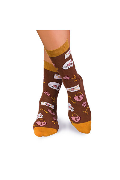 Pirin Hill Sosete bumbac Colour Cotton Socks ST VALENTINE'S DAY Brown