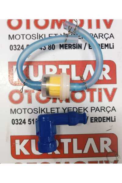 MTO Mavi Buji Başlığı + Mavi Hortumlu Benzin Filtresi Takım