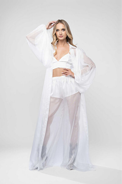 Monarh Design Kimono lung din voal