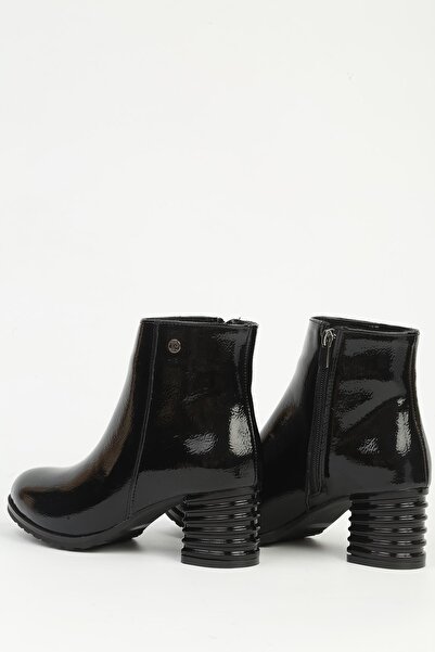 Pierre Cardin Black Women's Zippered Ankle Boots Pc-55158