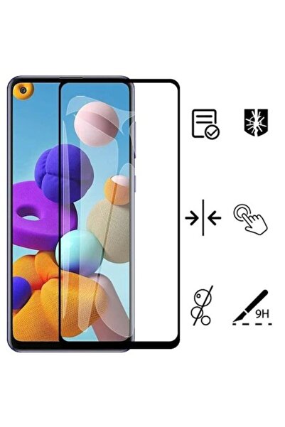 Samsung Full Glue tempered glass screen protector for Galaxy A9 (2018), Black