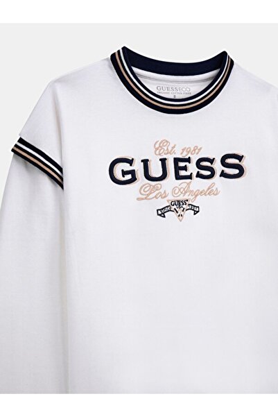 Guess Μπλουζάκι Jersey για κορίτσια με κανονική εφαρμογή