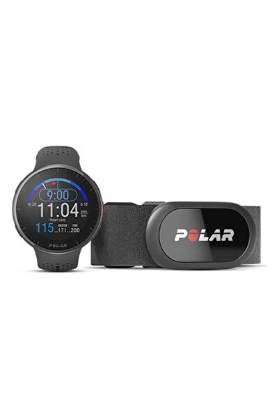 POLAR Pacer Pro Gelişmiş Gps Koşu Saati Grey/ black + H10 Hr Sensör