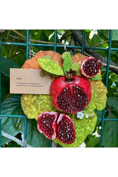 Venessa Collection Nar Duvar Objesi, 18x22x5 cm,