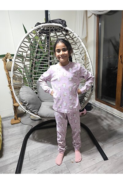 Miniworld Kız-Erkek Bebek- Çocuk Pijama Takımı %100 Pamuk Uzun Kollu Yuvarlak Yaka Mevsimlik