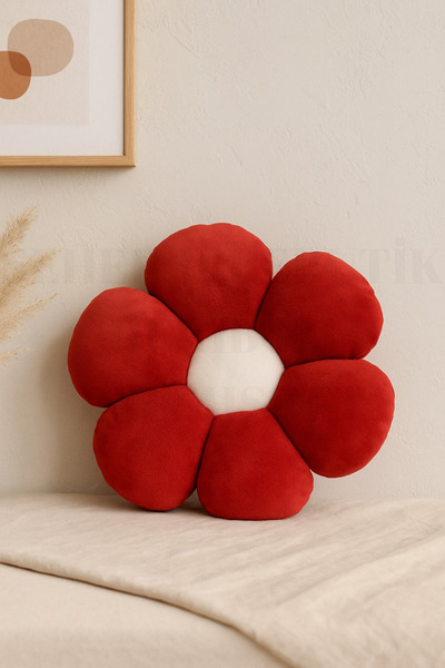 Plush Soft Plush Decorative Daisy Throw Pillow - Pillow - Cushion 40 cm