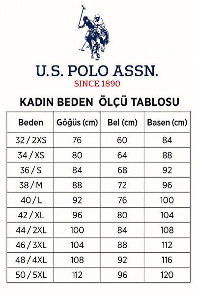 U.S. Polo Assn. Kadın %100 Pamuk Uzun Kollu Pijama Takımı – Pembe Üst, Desenli Alt