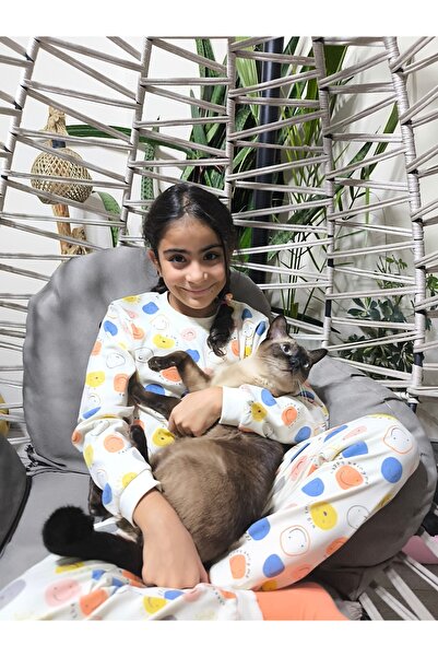 Miniworld Kız-Erkek Bebek- Çocuk Pijama Takımı %100 Pamuk Uzun Kollu Yuvarlak Yaka Mevsimlik