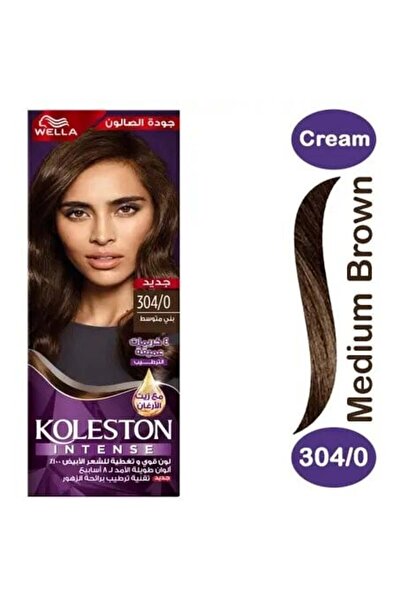 wella koleston صبغة شعر بني متوسط ​​304/0
