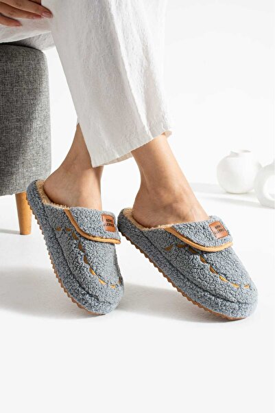 Behtah Kundura Women's Patterned Postpartum Non-Slip Lightweight Sole House Slippers Furry Slippers Dowry Bundle