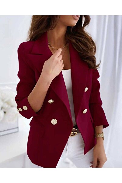 GLAMSI Jacket with gold details and lining