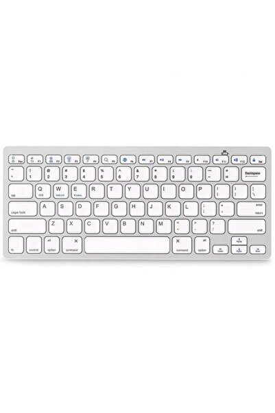 AB HOMES Wireless Keyboard AB HOMES, Compatible with Windows/Macbook/iOS, Bluetooth, Silver
