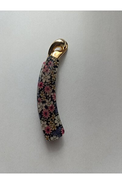 endiell since 2024 مشبك موز مزين بالزهور، مشبك موز بنقشة زهور