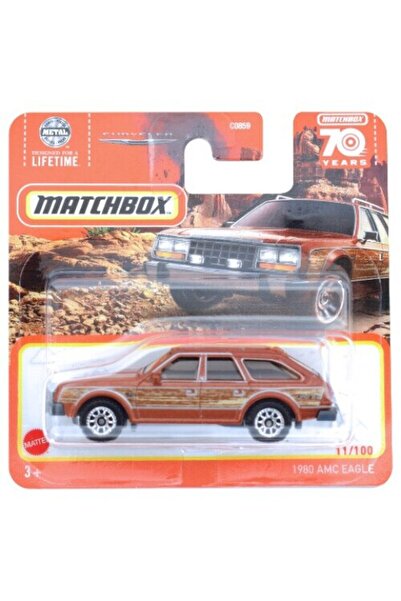 Matchbox Masinuta metalica Matchbox, 1980 AMC Eangle, Editie Aniversara 70 ani, 1:64, Maro