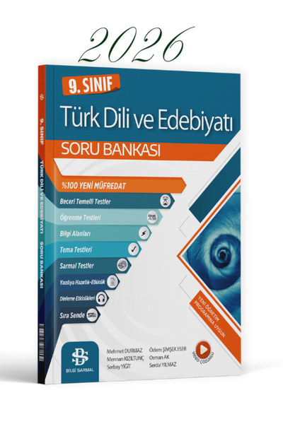 Bilgi Sarmal Yayınları Sarmal 9. Sınıf Türk Dili ve Edebiyatı Soru Bankası Ma...