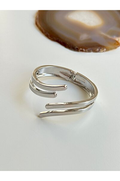 YOUES JEWELRY 316l Çelik Kalın Kelepçe Bilezik Kadın Bileklik