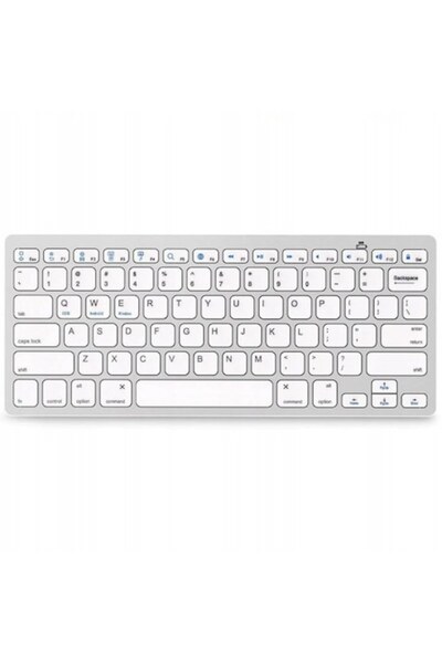 AB HOMES Wireless Keyboard AB HOMES, Compatible with Windows/Macbook/iOS, Bluetooth, Silver