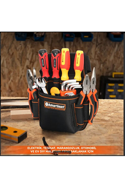 YETİŞENLER Bel Çantası Çok Gözlü Bel Tipi Takım Çantası Profesyonellerin Tesisatçı elektrikçiler Alet Çantası