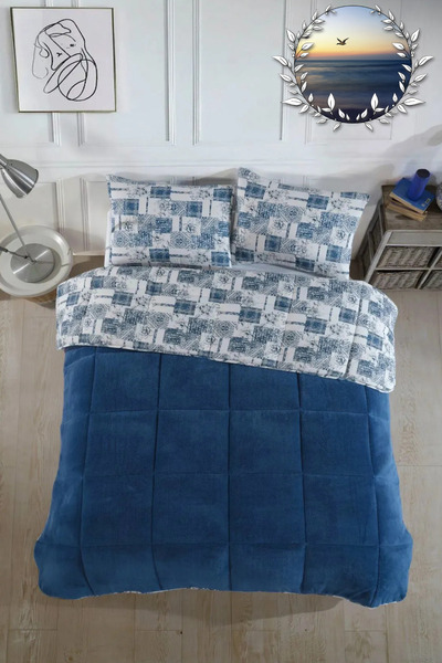 LilaMOON Single Luxury Welsoft Quilt (Double-Sided + Pillowcase)