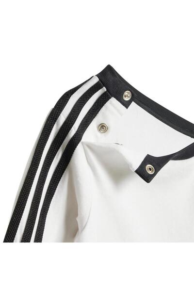 adidas Bebek Beyaz Eşofman DENIM LS SET JW5312