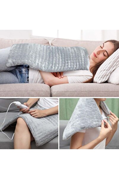 NeoSimply Heated Blanket Neosimply®, for shoulders, back, neck, waist premium fiber, Grey