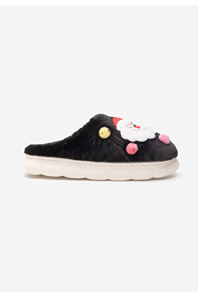 B T Shoes Černé dámské domácí pantofle Denita