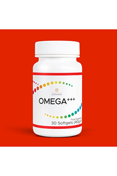LifePharm Global Inc Omega+++ LifePharm – Supliment premium cu Omega 3-6-9, CoQ10 și Vitamina K2 (30 softgeluri)