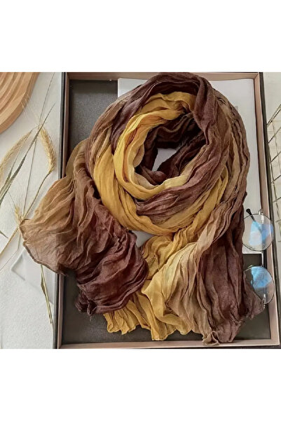 LUNA STUDİO Hafif Nefes Alabilen Katlanabilir Şal, Yumuşak Viskon Karışımı