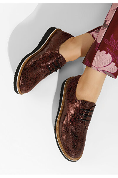 B T Shoes Casilas women's casual shoes in dark brown leather