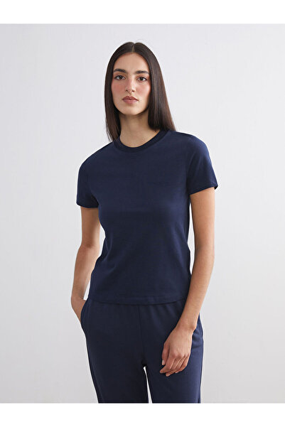 LC Waikiki Rmz Gi̇yi̇m Farkiyla Zero Roba Collar Women's T-Shirt